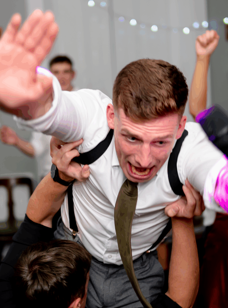 man flying through air karaoke